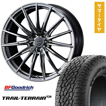 【取付対象】225/60R18 夏タイヤ ホイール4本セット BFグッドリッチ トレールテレーンT/A ORBL (5/114車用) WEDS F-ZERO FZ-4 18インチ【送料無料】