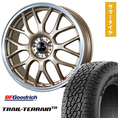 【取付対象】225/55R18 夏タイヤ ホイール4本セット BFグッドリッチ トレールテレーンT/A ORBL (5/100車用) BLEST ユーロスポーツ タイプ805 アンティークブロンズ 18インチ【送料無料】｜アークタイヤ 店