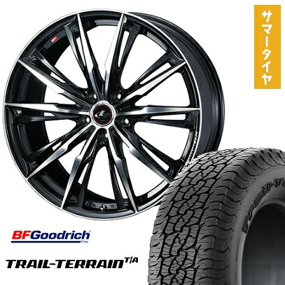 【取付対象】225/60R18 夏タイヤ ホイール4本セット BFグッドリッチ トレールテレーンT/A ORBL (5/114車用) WEDS レオニス GX 18インチ【送料無料】