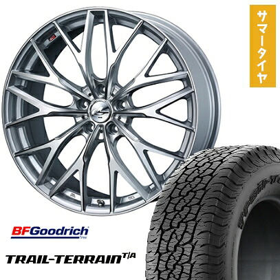 【取付対象】225/60R18 夏タイヤ ホイール4本セット BFグッドリッチ トレールテレーンT/A ORBL (5/114車用) WEDS レオニス MX 18インチ【送料無料】