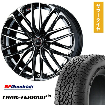 【取付対象】225/60R18 夏タイヤ ホイール4本セット BFグッドリッチ トレールテレーンT/A ORBL (5/114車用) WEDS レオニス SK 18インチ【送料無料】