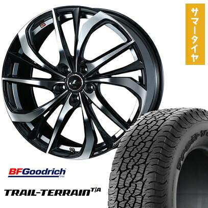 【取付対象】225/60R18 夏タイヤ ホイール4本セット BFグッドリッチ トレールテレーンT/A ORBL (5/114車用) WEDS レオニス TE 18インチ【送料無料】