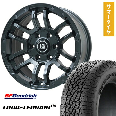 【取付対象】285/60R18 夏タイヤ ホイール4本セット BFグッドリッチ トレールテレーンT/A ORBL (6/139車用) BIGWAY B-LUGNAS FRD(マットブラック) 18インチ【送料無料】