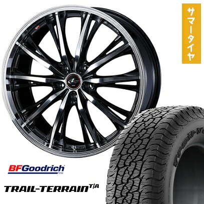 【取付対象】225/60R18 夏タイヤ ホイール4本セット BFグッドリッチ トレールテレーンT/A ORBL (5/114車用) WEDS レオニス RT 18インチ【送料無料】