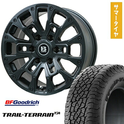【取付対象】285/60R18 夏タイヤ ホイール4本セット BFグッドリッチ トレールテレーンT/A ORBL(6/139車用) ビッグウエイ B-LUGNAS BRD(マットブラック) 18インチ【送料無料】