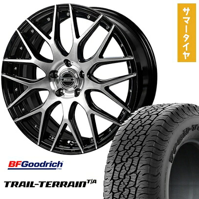 【取付対象】225/55R18 夏タイヤ ホイール４本セット (5/114車用) BFグッドリッチ トレールテレーンT/A ORBL MONZA ワーウィック MX-09 18インチ【送料無料】｜アークタイヤ 店