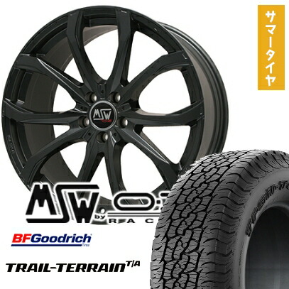 【取付対象】225/60R18 夏タイヤ ホイール4本セット BFグッドリッチ トレールテレーンT/A ORBL (5/114車用) MSW by OZ Racing MSW 48(マットブラック) 18インチ【送料無料】
