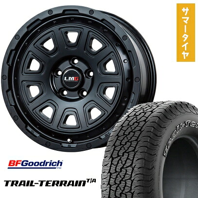 【取付対象】245/65R17 夏タイヤ ホイール4本セット BFグッドリッチ トレールテレーンT/A ORWL (5/114車用) LEHRMEISTER LMG DS-10 マットブラック 17インチ【送料無料】