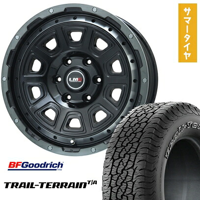 【取付対象】265/65R17 夏タイヤ ホイール4本セット プラド BFグッドリッチ トレールテレーンT/A ORWL LEHRMEISTER LMG DS-10 ブラック/ブラッククリアリム 17インチ【送料無料】｜アークタイヤ 店
