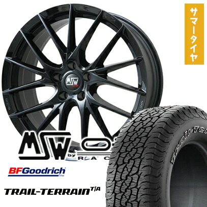 【取付対象】225/65R17 夏タイヤ ホイール4本セット BFグッドリッチ トレールテレーンT/A ORWL (5/114車用) MSW by OZ Racing MSW 29(グロスブラック) 17インチ【送料無料】｜アークタイヤ 店
