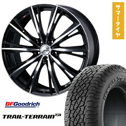【取付対象】225/65R17 夏タイヤ ホイール4本セット BFグッドリッチ トレールテレーンT/A ORWL (5/114車用) WEDS レオニス WX 17インチ【送料無料】 112,450円