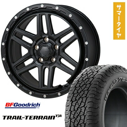 【取付対象】225/65R17 夏タイヤ ホイール4本セット BFグッドリッチ トレールテレーンT/A ORWL (5/114車用) MONZA HI-BLOCK エルデ 17インチ【送料無料】
