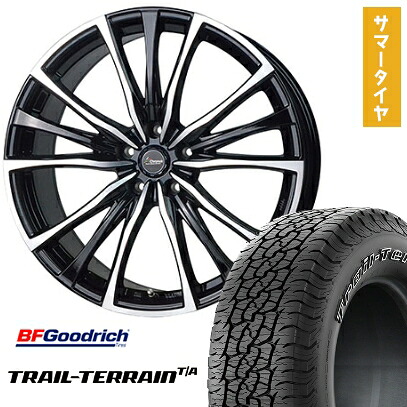 【取付対象】225/65R17 夏タイヤ ホイール4本セット BFグッドリッチ トレールテレーンT/A ORWL (5/114車用) HOT STUFF クロノス CH-110 17インチ【送料無料】|アークタイヤ 店