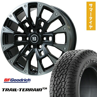 【取付対象】275/55R20 夏タイヤ ホイール4本セット BFグッドリッチ トレールテレーンT/A ORWL(6/139車用) ビッグウエイ B-LUGNAS BRD(ブラックポリッシュ/ブラッククリア) 20インチ【送料無料】|アークタイヤ 店