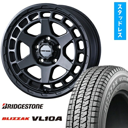【取付対象】175/80R14 99/98N スタッドレスタイヤ ホイール４本セット タウンエーストラック専用 BRIDGESTONE ブリザック VL10A WEDS ウェッズアドベンチャー マッドヴァンス X タイプS 14インチ(送料無料)