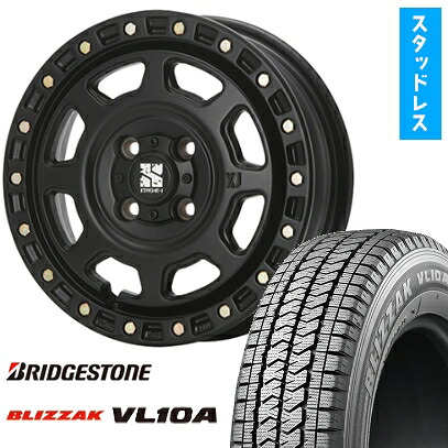 【取付対象】175/80R14 99/98N スタッドレスタイヤ ホイール４本セット タウンエーストラック専用 BRIDGESTONE ブリザック VL10A MLJ エクストリームJ XJ07 14インチ(送料無料)