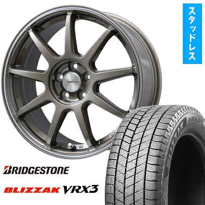 【取付対象】215/70R16 スタッドレスタイヤ ホイール4本セット BRIDGESTONE ブリザック VRX3 (5/114車用) LEHRMEISTER LMスポーツLM-QR ブロンズ/ラインポリッシュ 16インチ【送料無料】