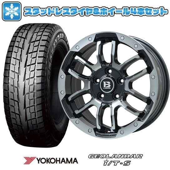 【取付対象】215/60R17 スタッドレスタイヤ ホイール4本セット 輸入車用 レネゲード YOKOHAMA ジオランダー I/T-S G073 BIGWAY B-LUGNAS FRD(ブラックポリッシュ/ブラッククリア) 17インチ【送料無料】｜アークタイヤ 店