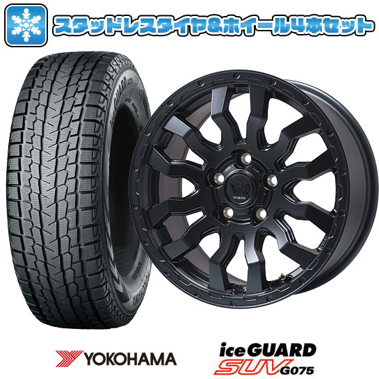 【取付対象】215/70R16 スタッドレスタイヤ ホイール４本セット 5/114車用 YOKOHAMA アイスガード SUV G075 TOPY ヴァブロ RR-01【限定】 16インチ(送料無料)