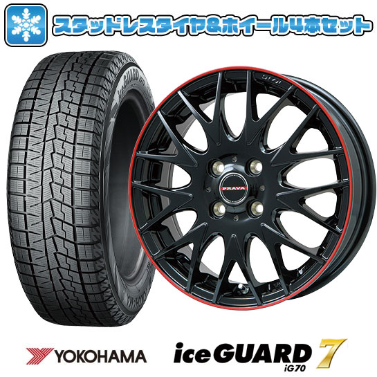 【取付対象】185/65R15 スタッドレスタイヤ ホイール４本セット 5/100車用 YOKOHAMA アイスガード セブンIG70 BIGWAY LEYSEEN プラバ9MJrII 15インチ(送料無料)｜アークタイヤ 店