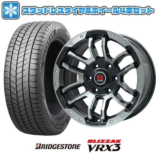 【取付対象】265/60R18 スタッドレスタイヤ ホイール4本セット プラド/ハイラックス BRIDGESTONE ブリザック VRX3 BIGWAY B-LUGNAS FRD(ブラックポリッシュ/ブラッククリア) 18インチ(送料無料)｜アークタイヤ 店