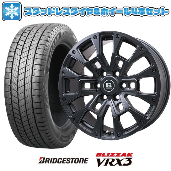 【取付対象】265/55R20 スタッドレスタイヤ ホイール4本セット ランクル300 BRIDGESTONE ブリザック VRX3 BIGWAY B-LUGNAS BRD(マットブラック) 20インチ(送料無料) 164,400円