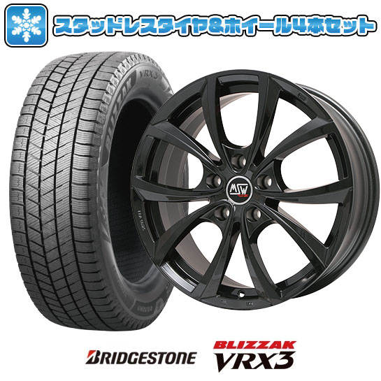 【取付対象】215/60R17 スタッドレスタイヤ ホイール4本セット 輸入車用 プジョー リフター BRIDGESTONE ブリザック VRX3 MSW by OZ Racing MSW 27(グロスブラック) 17インチ【送料無料】 103,150円