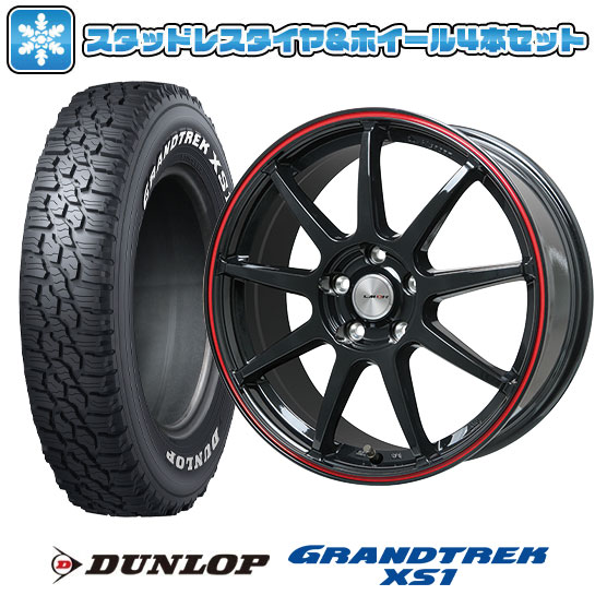 【取付対象】215/70R16 スタッドレスタイヤ ホイール４本セット 5/114車用 DUNLOP グラントレック XS1 RWL ホワイトレター LEHRMEISTER LMスポーツLM-QR 16インチ(送料無料) 75,075円
