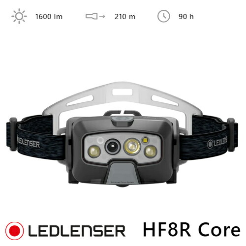 LEDLENSER レッドレンザー 最大限度1600lm 頭顱照明ランプ  頭顱照明ランプ 前照灯 HF8R Core