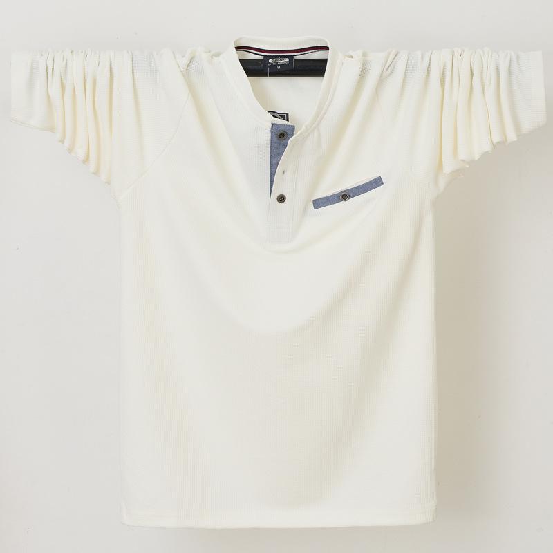 Tシャツ メンズ 男性用 長袖 大きいサイズ ストライプ柄 コットン混紡 ゆったりサイズ 薄手 秋冬 春 カジュアル