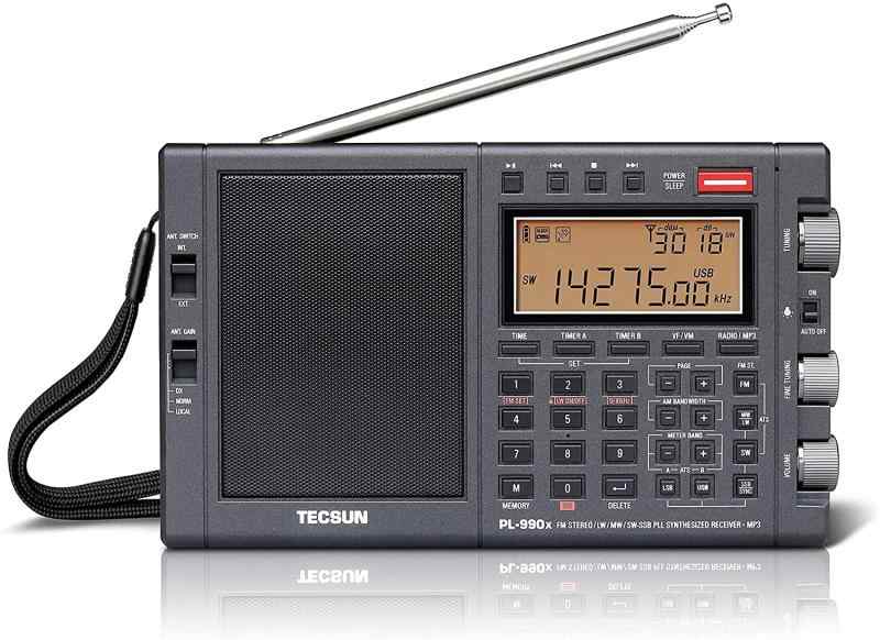 TECSUN 日本置き目 PL-990x (PL-990) BCL 短波ラジオ受信機 FM/MW/SW//CW/B/PLL PSE公証済日本製独居室申し受ける池属する 日本語版言いあらわす書 外の方空中線当て嵌めるで全国のAMラジオ受信機が聞こえるハイエンド傍受機
