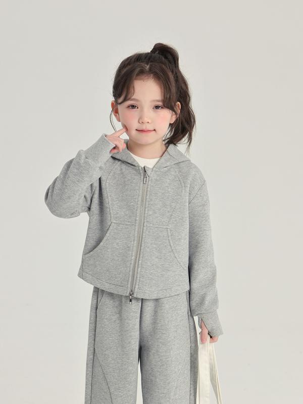 子供服 パンツセットアップ フード付き長袖トップス&ロングパンツ カジュアルウェア 春秋用 秋用 女の子用 100cm 110cm 120cm 130cm 140cm 150cm 160cm 170cm ママサイズあり 杏色 花柄グレー 混綿混素材 普段