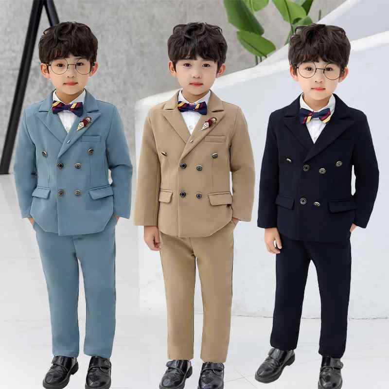 男の子 カジュアルスーツ 春夏用 2点セット テーラードジャケット パンツ フォーマルウェア 発表会 衣装 卒園式 入学式 七五三 発表会 舞台衣装 上品 きれいめ 爽やか 軽量 通気性 快適 動きやすい 普段使い お出かけ用 卒業式 入園式 結婚式 パ