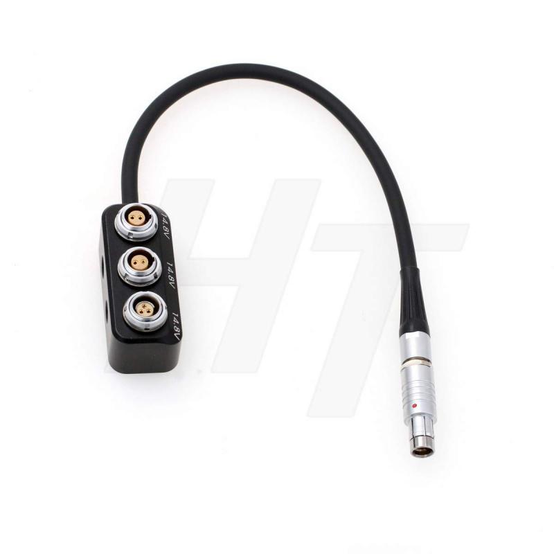 電源スプリッターケーブルボックス 24V Sony xa Camera RS 3ピンオス - 2 x 0B 2ピン 1 x Fischer RS 3ピンメス|AR企画 店