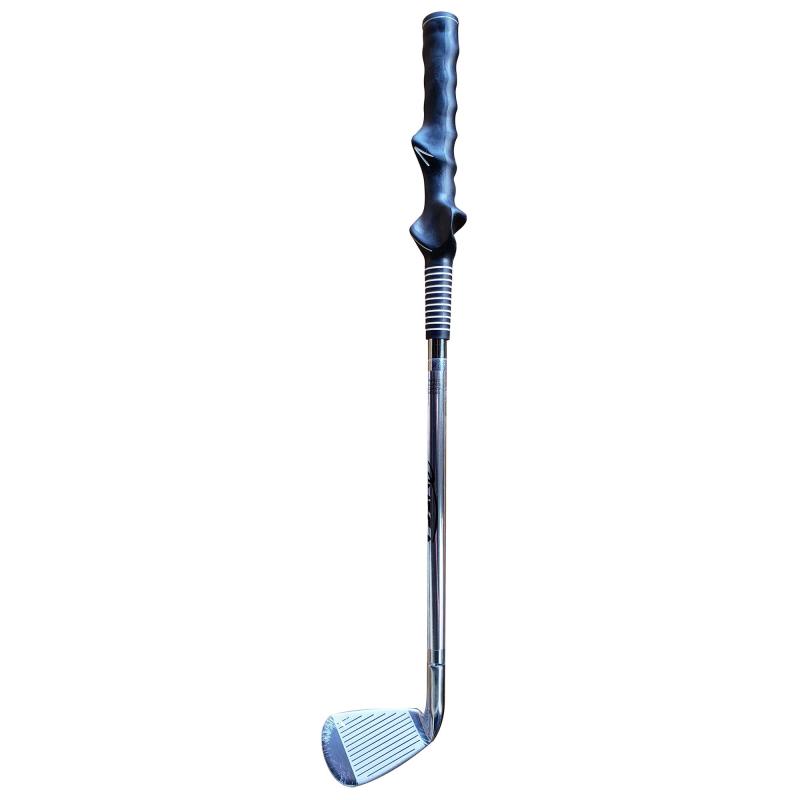 Hirota Golf(広田ゴルフ) メガゴルフ 矯正グリップ パワーディスタンス 57cm シルバー アイアン ショート