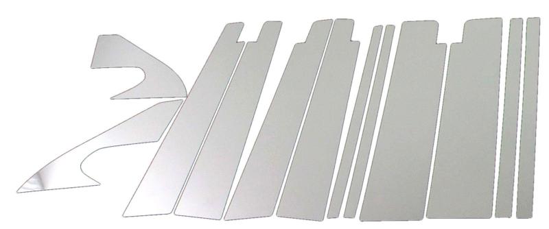 BRIGHTZ プロボックスバン NCP58G NCP59G 超鏡面ステンレスメッキピラーパネル バイザー有用 12PC PIL-SIL-331 PROBOX プロボックス バン NCP NCP58 NCP59 P58 P59 58 59 50 10|AR企画 店