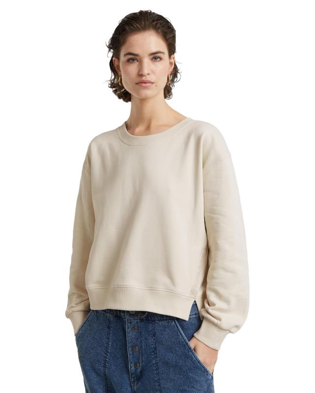 [ジースターロゥ] スウェット トレーナー 長袖 レディース ルーズフィット ゆったり Tape Loose Sweater｜AR企画　店
