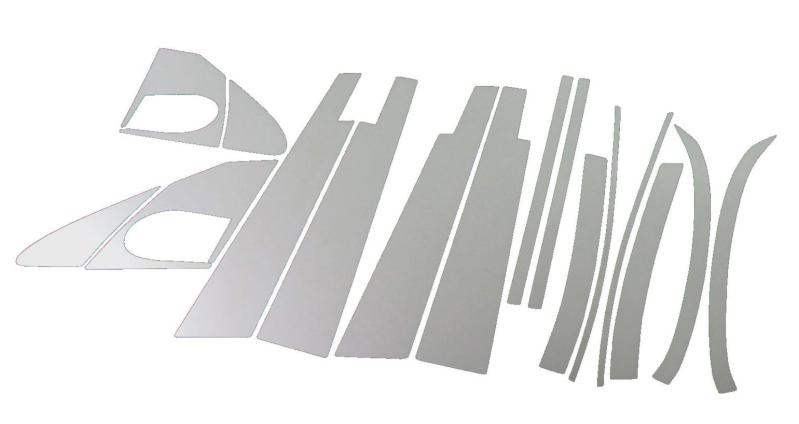 BRIGHTZ カローラフィールダ 120系 超鏡面メッキピラーパネルカバー 16PC バイザー有り用 PIL-SIL-166 4597|AR企画 店