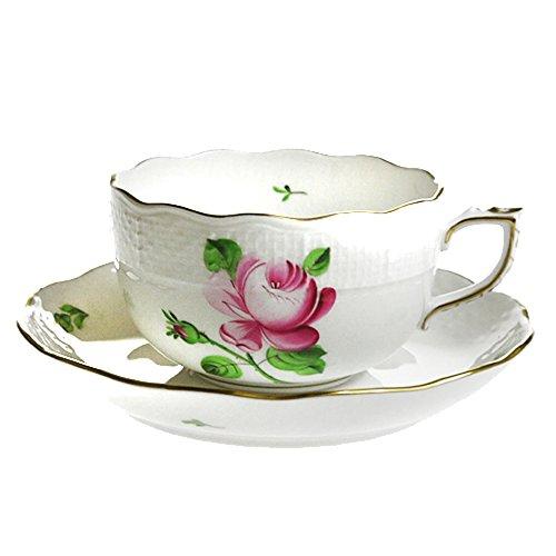 Herend カップ_ソーサー ホワイト 200cc 薔薇と蕾 RB 724｜AR企画　店 15,687円