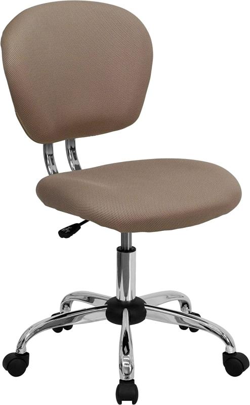 Flash Furniture Mid-Back Mesh Padded Swivel Task Office Cr with Chrome Base