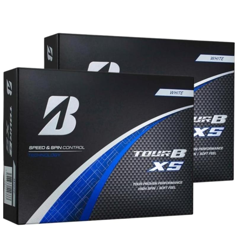 ブリヂストン ゴルフボール TOUR B/XS ホワイト 2024年モデル 12球入 2個セットまとめ買いショップカード付き|AR企画 店