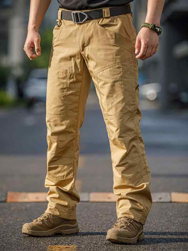 メンズ 工装パンツ 男性用 戦術パンツ 春秋 ロングパンツ ゆったり 綿混紡 黒 ブラウン カーキ 耐磨 防風 高弾性 防裂 中腰 ジッパー ストレートレッグ ミッドウェスト ミリタリー スタイル 都市 カジュアル 若者 コットン ポリ|AR企画 店