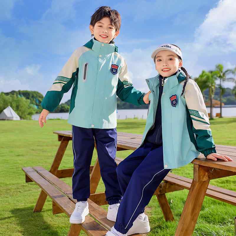 学院御召しもの 小学生 学院制服 3点書き割り 歳月用 ちびっ子用 運動競技御召しもの 幼稚園 ユニフォーム ポリエステル 男女兼用 上下書き割り 上衣 ズボン下