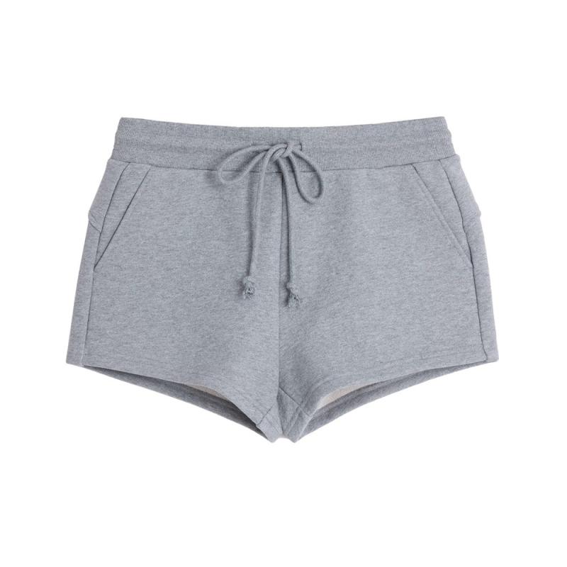 ショートパンツ レディース コットン スウェットパンツ ローライズ ゴムウエスト ドローストリング 短パン 4色 提臀効果 スタイルアップ 部屋着 ルームウェア 厚手 XS S M L XL3|AR企画 店