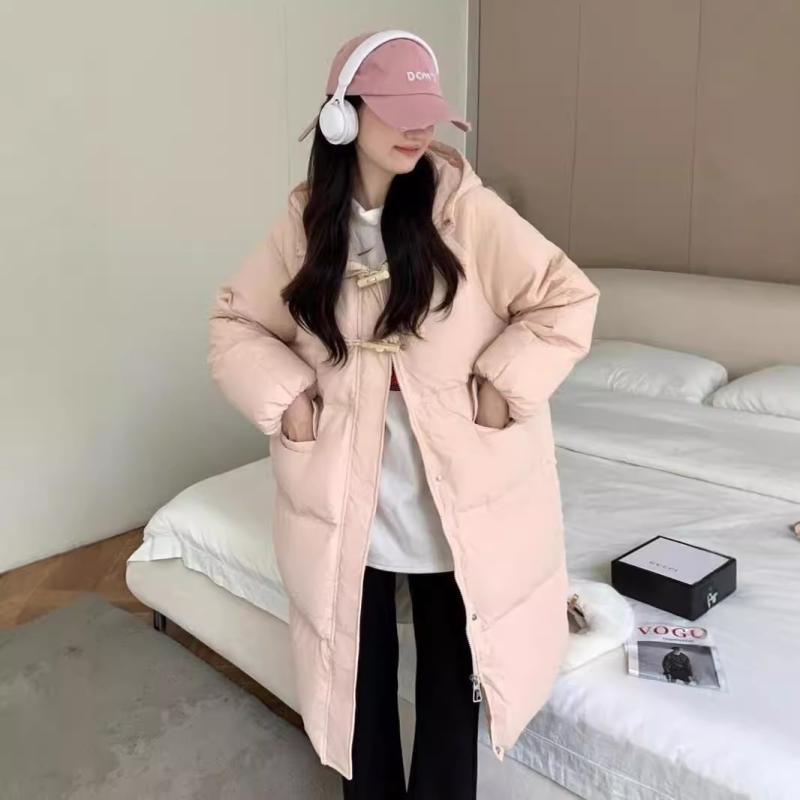 落ちこむ上衣 レディース 真っただ中丈 小っちゃい 牛角名取り草 落ちこむ 韓国 冬 アウター ポリエステル チャック 黄味がかった カーキ さくら色系 象牙色 黒いこと3