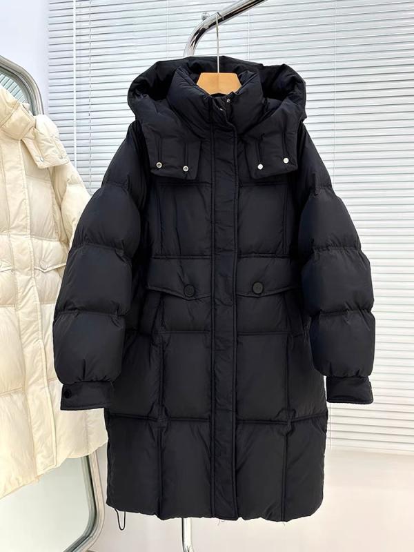 落ち込む上衣 レディース 韓国 ゆったり 中綿 長袖 アウター 心地好い  防寒 生あたたかい 黒 白 サクラ色