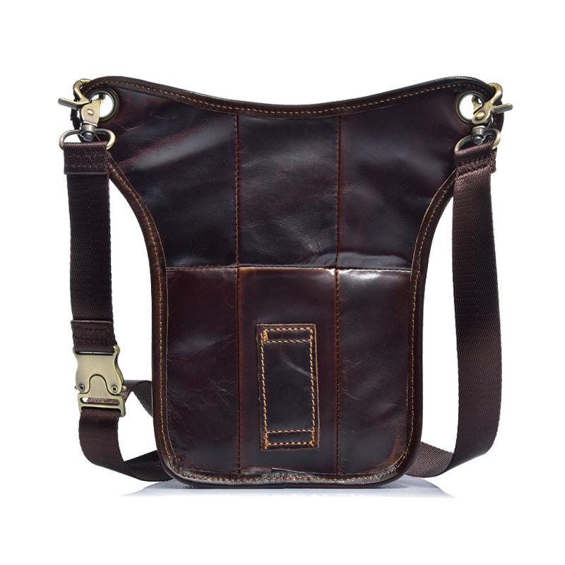 メンズ ショルダーバッグ 鞄 アウトドア サイクリング 御徒面子 多役立つこと スマホポーチ 駆け引き レッグバッグ 曲がったがけ御徒面子 革 耐摩耗性 7in 珈琲色 黒いこと カーキ 土黄味がかった うす暗い赤銅色3