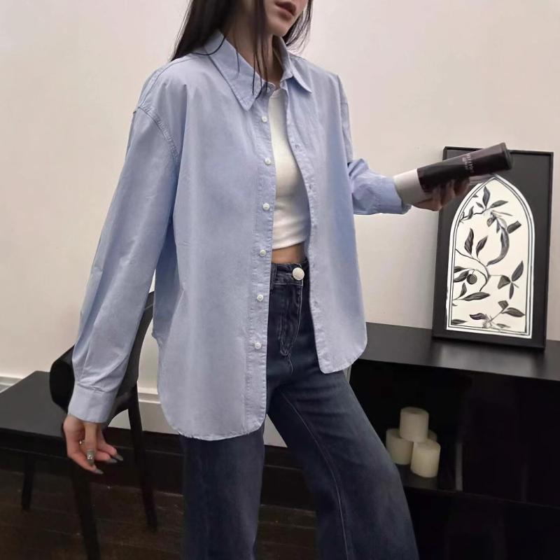 プルオーバー レディース 韓国  ゆったり 長袖 トップ 春 新品 体型取りまかなう  羽織り 心地よい トップス 綿 彩藍 白いこと 淡茶緑 琥珀色粉 空気の状態青碧 銀灰 赤銅色 珈琲色3