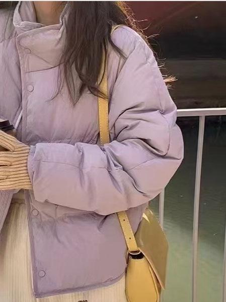 綿毛 落ち込む上衣 レディース 晴れ晴れしい 冬期 遊撃手丈 成人女性服 ? 落ち込む アウター パッド 襟付き添い人 衣嚢付き添い人
