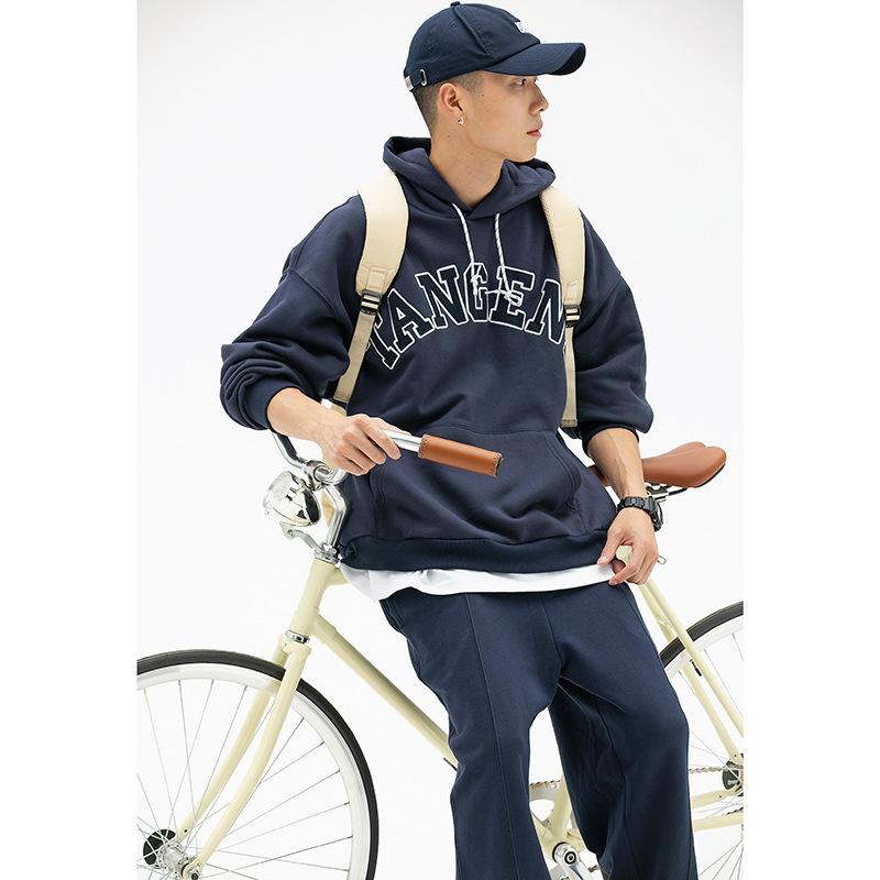 流汗 メンズ 秋物 ティーシャツ 長袖 トップス 日系 City Boy 表現スタイル ロゴタイプ 刷り上げる ルーズフィット 調教師 普段使い走り 御部屋着